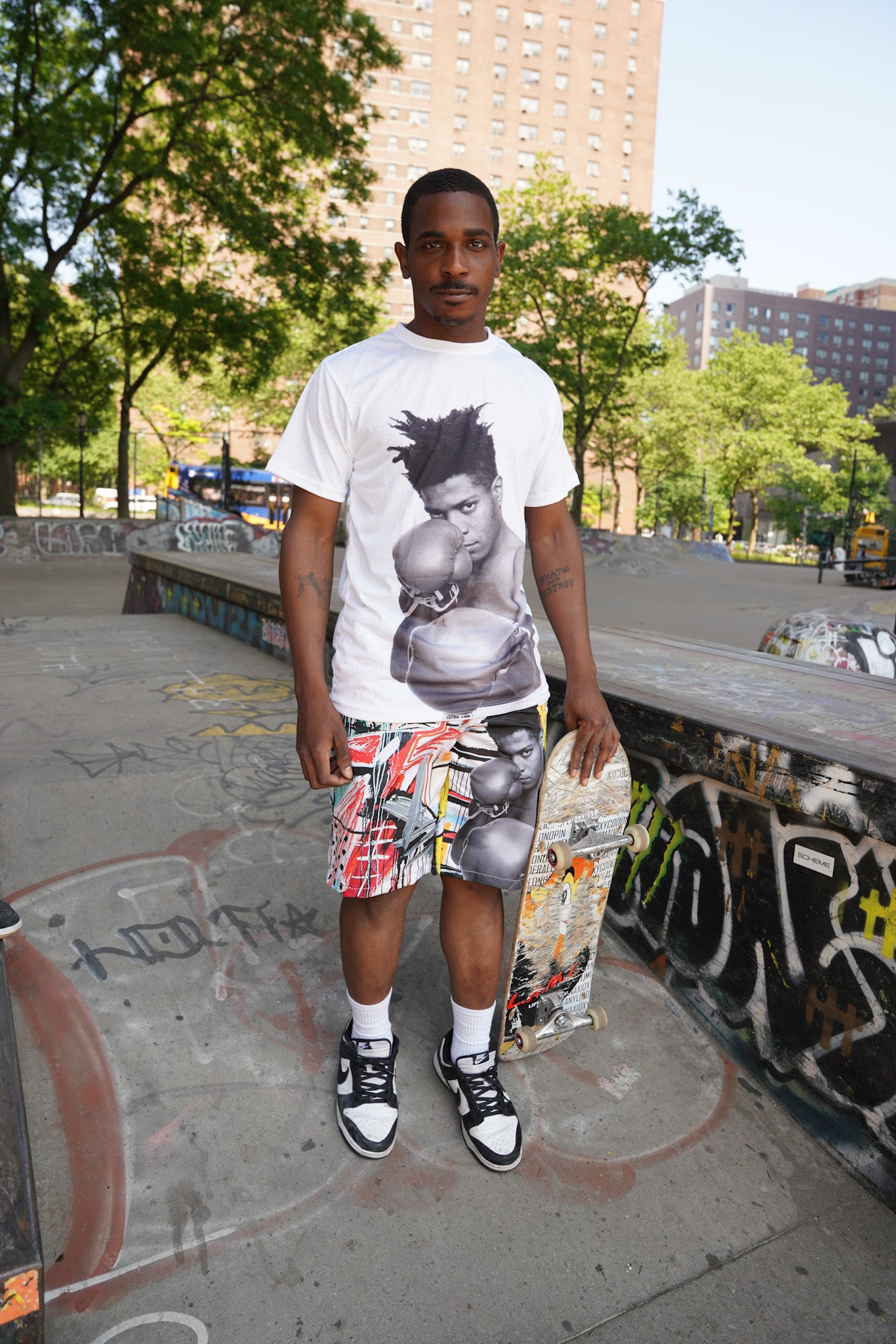 BASQUIAT - aop shorts