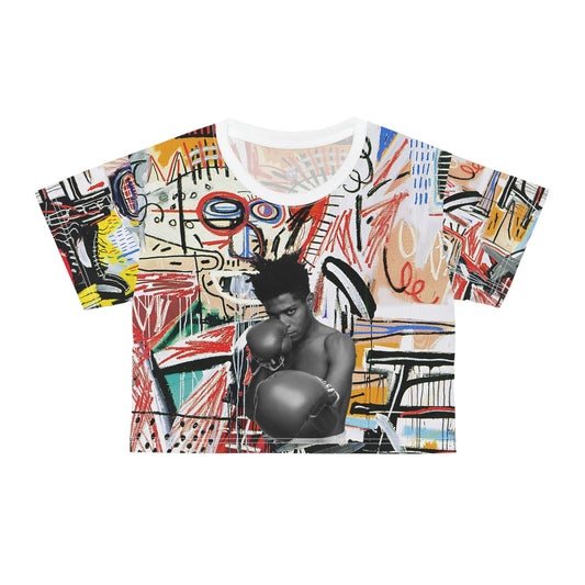 BASQUIAT - Cropped aop t-shirt